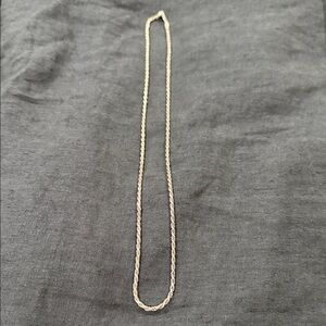 Elegant Silver Rope Chain Necklace